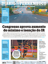 Capa do jornal Diario de Pernambuco 25/08/2023