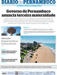 Capa do jornal Diario de Pernambuco 25/09/2023