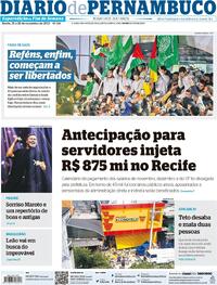 Capa do jornal Diario de Pernambuco 25/11/2023