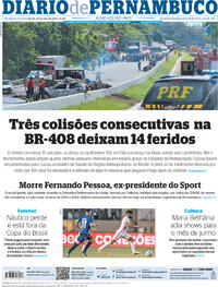 Capa do jornal Diario de Pernambuco 26/04/2023