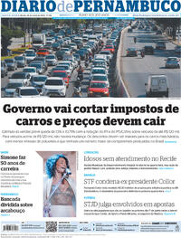 Capa do jornal Diario de Pernambuco 26/05/2023