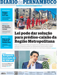 Capa do jornal Diario de Pernambuco 26/12/2023