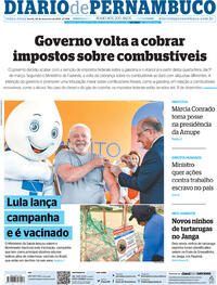 Capa do jornal Diario de Pernambuco 28/02/2023