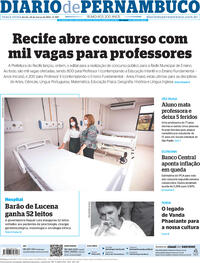 Capa do jornal Diario de Pernambuco 28/03/2023