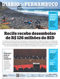 Capa do jornal Diario de Pernambuco 30/06/2023
