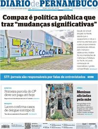 Capa do jornal Diario de Pernambuco 30/11/2023