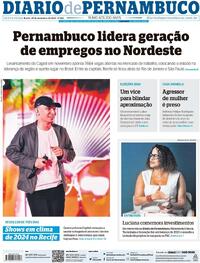 Capa do jornal Diario de Pernambuco 30/12/2023