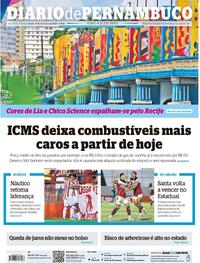 Capa do jornal Diario de Pernambuco 01/02/2024
