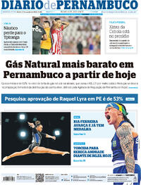 Capa do jornal Diario de Pernambuco 01/08/2024