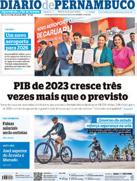 Capa do jornal Diario de Pernambuco 02/03/2024
