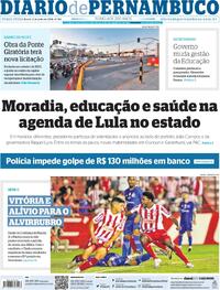 Capa do jornal Diario de Pernambuco 02/07/2024