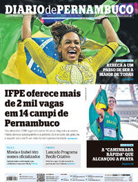 Capa do jornal Diario de Pernambuco 02/08/2024