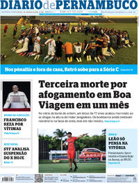 Capa do jornal Diario de Pernambuco 02/09/2024