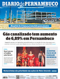 Capa do jornal Diario de Pernambuco 03/05/2024