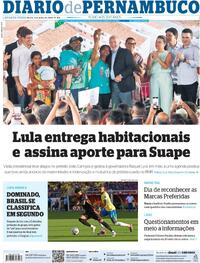 Capa do jornal Diario de Pernambuco 03/07/2024