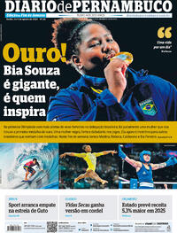 Capa do jornal Diario de Pernambuco 03/08/2024