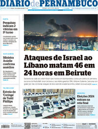 Capa do jornal Diario de Pernambuco 03/10/2024