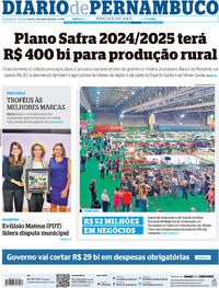 Capa do jornal Diario de Pernambuco 04/07/2024