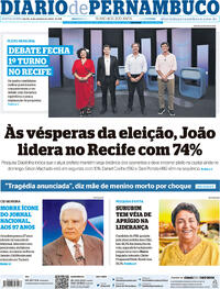 Capa do jornal Diario de Pernambuco 04/10/2024