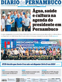 Capa do jornal Diario de Pernambuco 05/04/2024