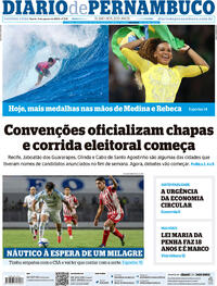 Capa do jornal Diario de Pernambuco 05/08/2024