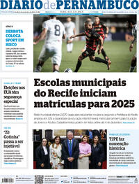 Capa do jornal Diario de Pernambuco 05/11/2024