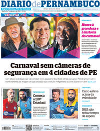 Capa do jornal Diario de Pernambuco 06/01/2024