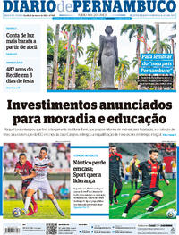 Capa do jornal Diario de Pernambuco 06/03/2024