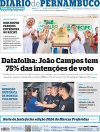 Capa do jornal Diario de Pernambuco 06/07/2024