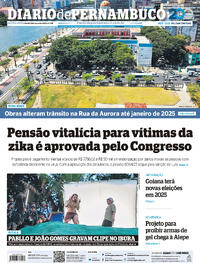 Capa do jornal Diario de Pernambuco 06/12/2024