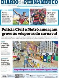 Capa do jornal Diario de Pernambuco 07/02/2024
