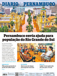 Capa do jornal Diario de Pernambuco 07/05/2024