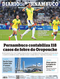Capa do jornal Diario de Pernambuco 07/08/2024