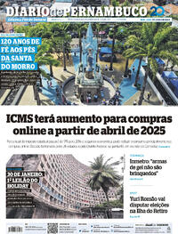 Capa do jornal Diario de Pernambuco 07/12/2024