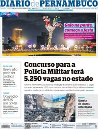 Capa do jornal Diario de Pernambuco 08/02/2024