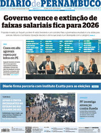 Capa do jornal Diario de Pernambuco 08/05/2024