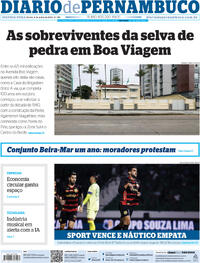Capa do jornal Diario de Pernambuco 08/07/2024