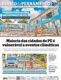 Capa do jornal Diario de Pernambuco 08/11/2024