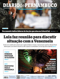 Capa do jornal Diario de Pernambuco 09/09/2024