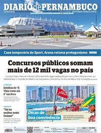 Capa do jornal Diario de Pernambuco 10/01/2024