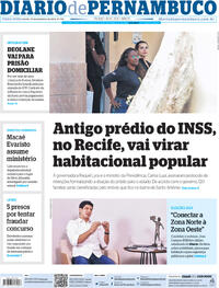 Capa do jornal Diario de Pernambuco 10/09/2024