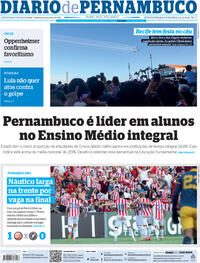 Capa do jornal Diario de Pernambuco 11/03/2024