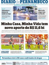 Capa do jornal Diario de Pernambuco 11/04/2024