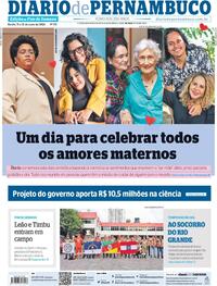 Capa do jornal Diario de Pernambuco 11/05/2024