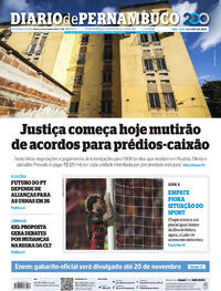 Capa do jornal Diario de Pernambuco 11/11/2024