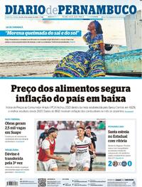 Capa do jornal Diario de Pernambuco 12/01/2024