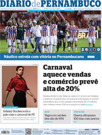 Capa do jornal Diario de Pernambuco 15/01/2024