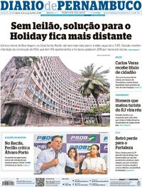 Capa do jornal Diario de Pernambuco 15/03/2024