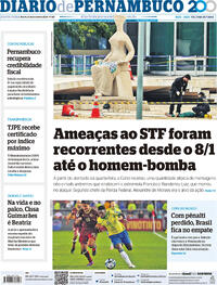 Capa do jornal Diario de Pernambuco 15/11/2024