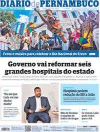 Capa do jornal Diario de Pernambuco 16/09/2024